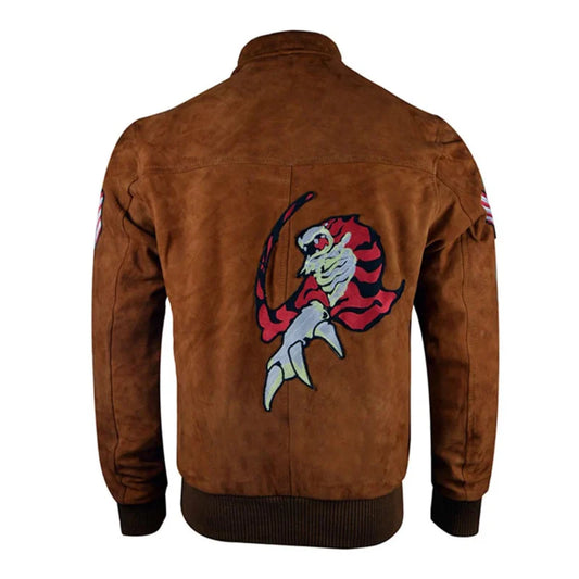 Shenmue Ryo Hazuki Brown Suede Leather Jacket