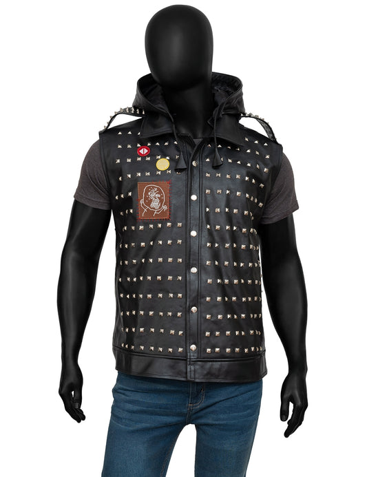 Wrench Watch Dogs 2 Video Game Studded Leather Vest