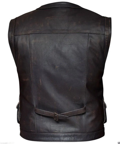 Chris Pratt Jurassic World Fallen Kingdom Owen Grady Leather Vest