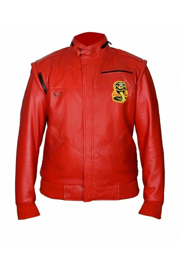 William Zabka Johnny Lawrence Cobra Kai Red Bomber Jacket