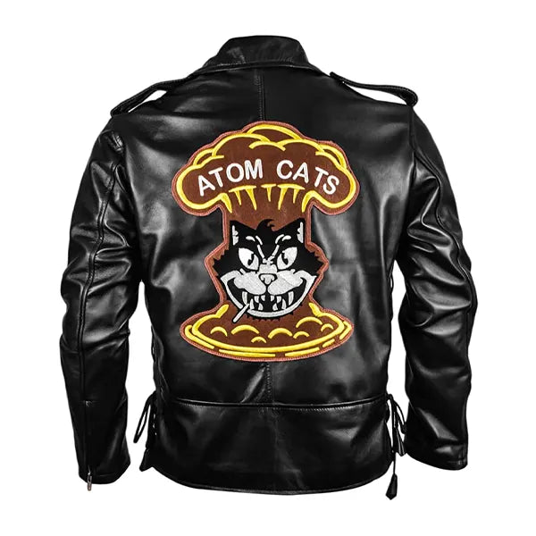 Atom Cats Fallout 4 Leather Gaming Black Jacket