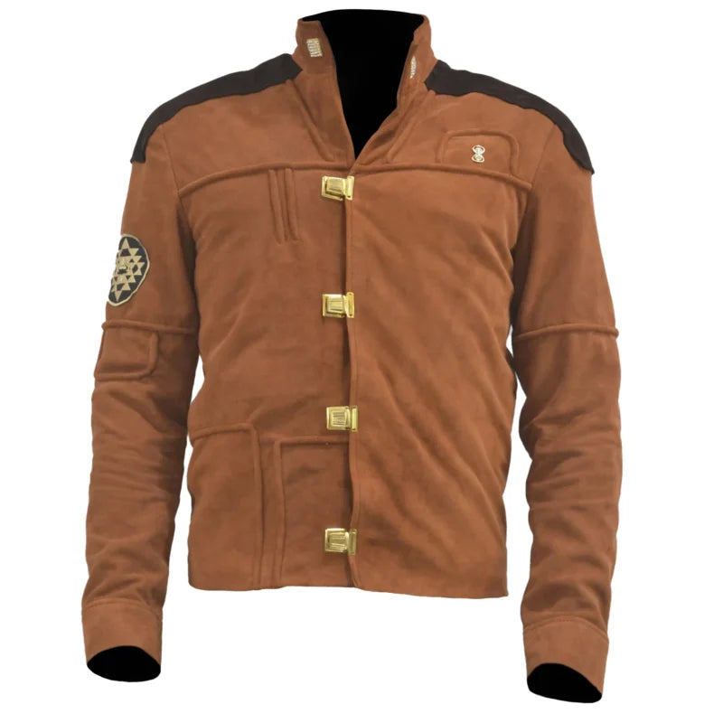 Battlestar Galactica Colonial Warrior Viper Pilot Suede Leather Jacket