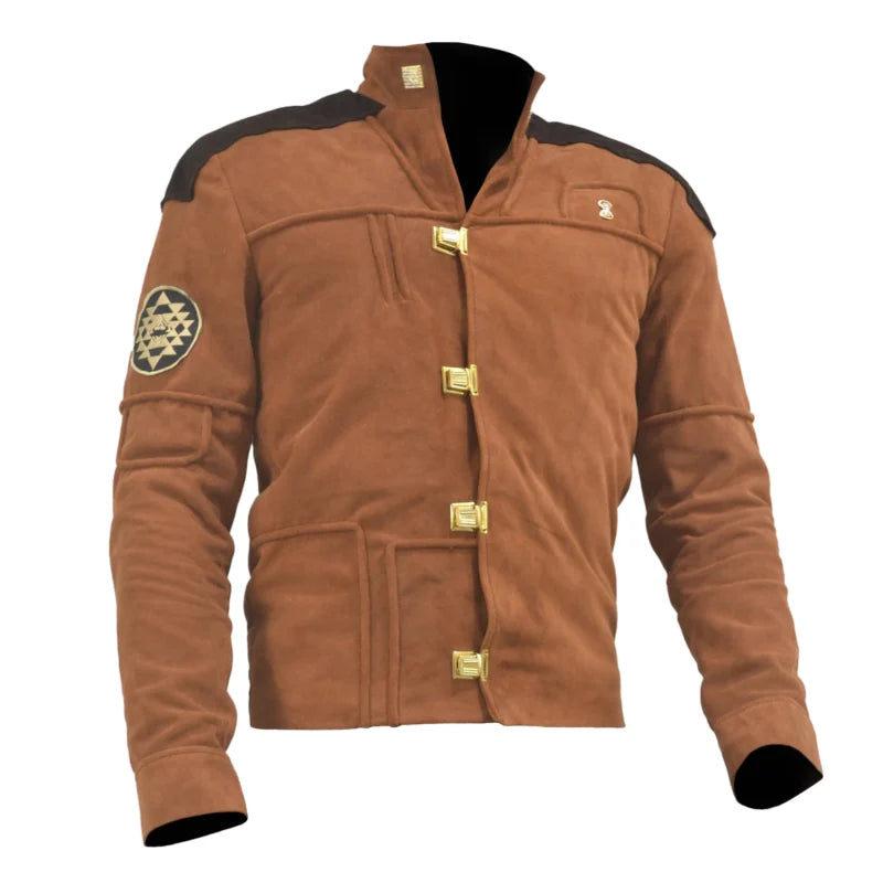 Battlestar Galactica Colonial Warrior Viper Pilot Suede Leather Jacket