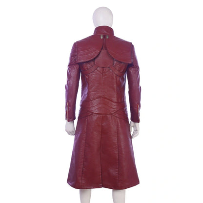 Devil May Cry 5 DMC 5 Dante Cosplay Costume Jacket Long Red Leather Coat