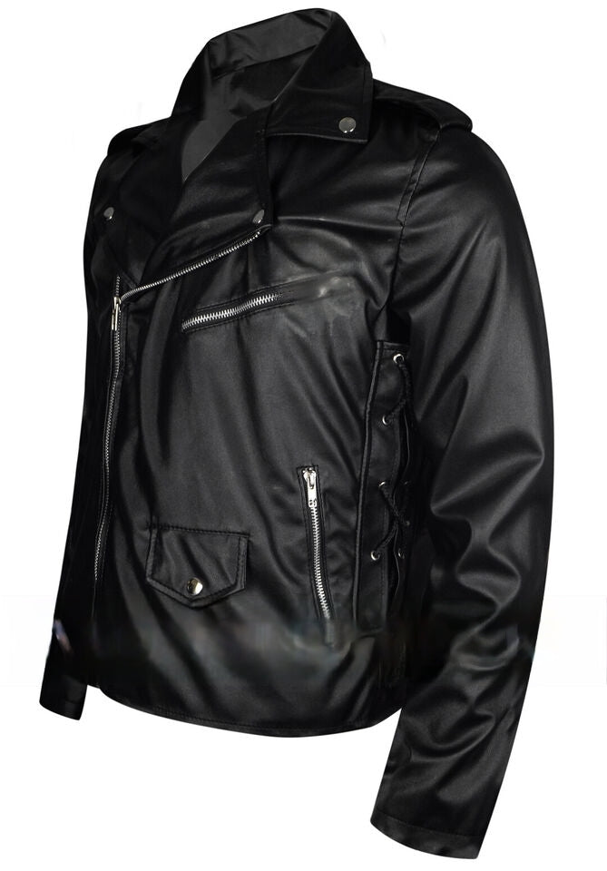 Atom Cats Fallout 4 Leather Gaming Black Jacket